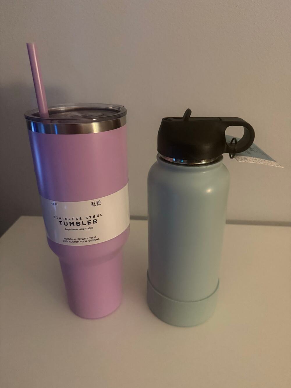 2 pack craft water bottles